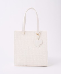 one after another NICE CLAUP | WEB限定/【LouLoumei】ハートチャーム付きトートバッグ／自立可能(トートバッグ)