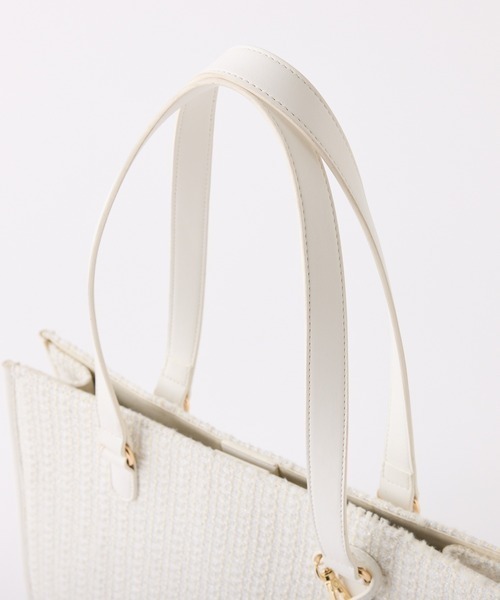 one after another NICE CLAUP（ワンアフターアナザーナイスクラップ）の「WEB限定/【LouLoumei】ハートチャーム付きトートバッグ／自立可能（トートバッグ・レディース・サックスブルー/ミント/ラベンダー/ピンク/アイボリー/ブラック/ベージュ/レッド・FREE）」の21枚目の写真