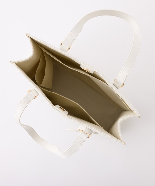 one after another NICE CLAUP（ワンアフターアナザーナイスクラップ）の「WEB限定/【LouLoumei】ハートチャーム付きトートバッグ／自立可能（トートバッグ・レディース・サックスブルー/ミント/ラベンダー/ピンク/アイボリー/ブラック/ベージュ/レッド・FREE）」の22枚目の写真