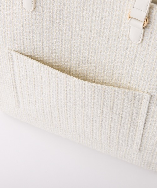 one after another NICE CLAUP（ワンアフターアナザーナイスクラップ）の「WEB限定/【LouLoumei】ハートチャーム付きトートバッグ／自立可能（トートバッグ・レディース・サックスブルー/ミント/ラベンダー/ピンク/アイボリー/ブラック/ベージュ/レッド・FREE）」の11枚目の写真