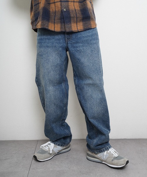 HANES(ヘインズ)の「Hanes ワイドフィットデニムパンツ(その他パンツ・メンズ・ネイビー系/ブルー/ライトブルー・MEDIUM/LARGE/SMALL/X-LARGE)」の7枚目の写真