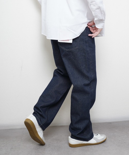 HANES(ヘインズ)の「Hanes ワイドフィットデニムパンツ(その他パンツ・メンズ・ネイビー系/ブルー/ライトブルー・MEDIUM/LARGE/SMALL/X-LARGE)」の11枚目の写真