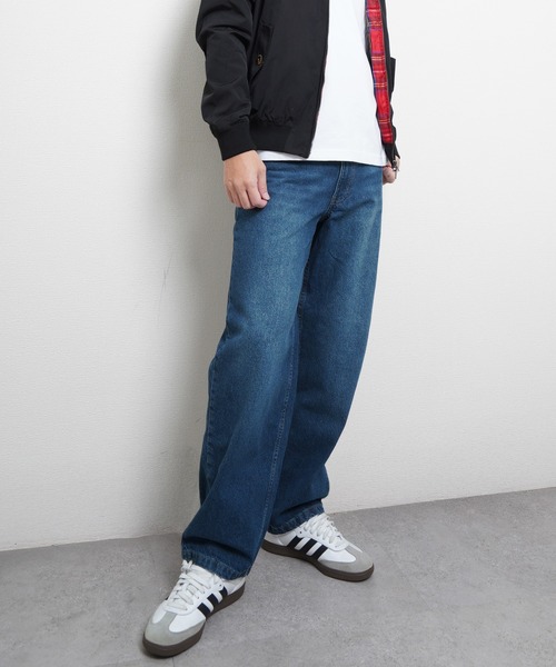 HANES(ヘインズ)の「Hanes ワイドフィットデニムパンツ(その他パンツ・メンズ・ネイビー系/ブルー/ライトブルー・MEDIUM/LARGE/SMALL/X-LARGE)」の21枚目の写真