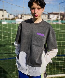 OMMO（オーエムエムオー）の「SHIRT LAYERED DOCKING TOP（Tシャツ/カットソー）」
