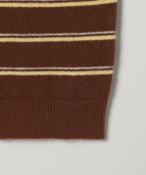 BAYFLOW（ベイフロー）の「2WAYボーダーニットプルオーバー（ニット/セーター・レディース・ブラウン/ブラック/ブルー・FREE）」の11枚目の写真