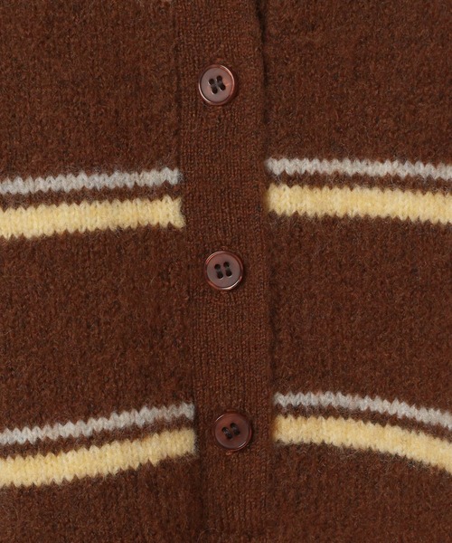 BAYFLOW（ベイフロー）の「2WAYボーダーニットプルオーバー（ニット/セーター・レディース・ブラウン/ブラック/ブルー・FREE）」の14枚目の写真