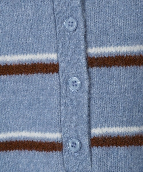 BAYFLOW（ベイフロー）の「2WAYボーダーニットプルオーバー（ニット/セーター・レディース・ブラウン/ブラック/ブルー・FREE）」の15枚目の写真