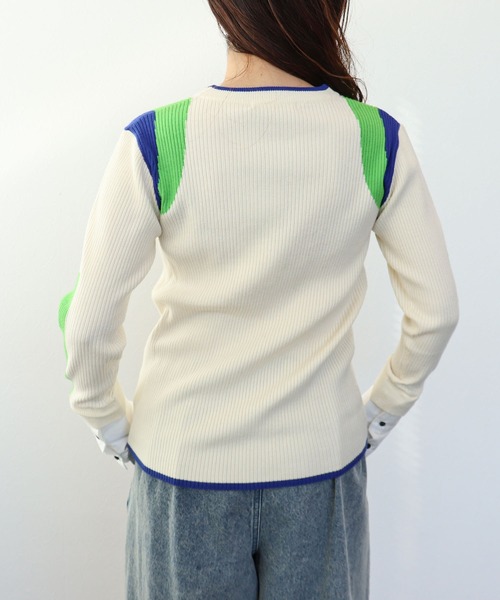 Cepica（セピカ）の「【MARECHAL TERRE / マルシャルテル】リブニットトップス（ニット/セーター・レディース・ラベンダー/グレー/アイボリー・FREE）」の6枚目の写真