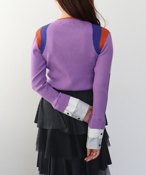 Cepica（セピカ）の「【MARECHAL TERRE / マルシャルテル】リブニットトップス（ニット/セーター・レディース・ラベンダー/グレー/アイボリー・FREE）」の16枚目の写真