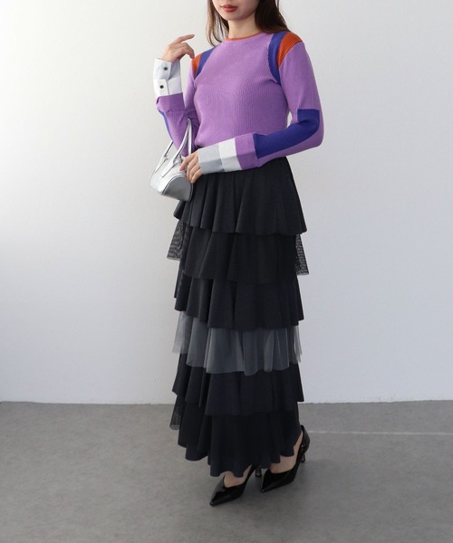 Cepica（セピカ）の「【MARECHAL TERRE / マルシャルテル】リブニットトップス（ニット/セーター・レディース・ラベンダー/グレー/アイボリー・FREE）」の20枚目の写真