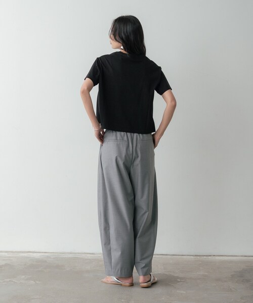 GALLEST(ギャレスト)の「カーヴィーパンツ【接触冷感】(その他パンツ・レディース・カーキ系5/グレー系4/オフホワイト・36/38/40)」の9枚目の写真