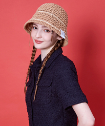 SLEEPYSLIP（スリーピースリップ）の「LINE MINIMAL BROWN BUCKET HAT（ハット）」
