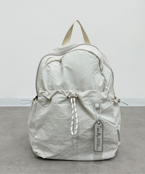 nicott（ニコット）の「NC:TakeMe（テイクミー）Today Purse デイパック（バックパック/リュック・レディース・ベージュ/オフホワイト/グレー/ブラック・FREE）」の2枚目の写真