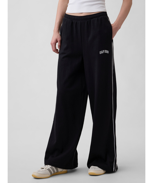 GAP(ギャップ)の「フレンチテリー GAP1969ロゴ バギー ワイドスウェットパンツ(スウェットパンツ・レディース・グレー/ブラック・XS/XXS/L/M/S)」の12枚目の写真