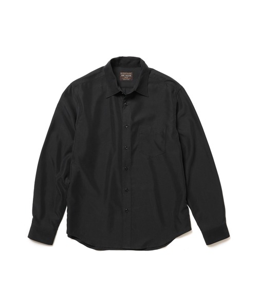 MR.OLIVE(ミスターオリーブ)の「T/R POWDER CLOTH / REGULAR COLLAR SHIRT /M261113(シャツ/ブラウス・メンズ・ブラック/キャメル・SMALL/MEDIUM/LARGE)」の9枚目の写真