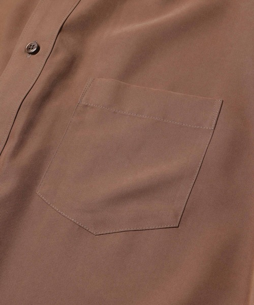 MR.OLIVE(ミスターオリーブ)の「T/R POWDER CLOTH / REGULAR COLLAR SHIRT /M261113(シャツ/ブラウス・メンズ・ブラック/キャメル・SMALL/MEDIUM/LARGE)」の11枚目の写真
