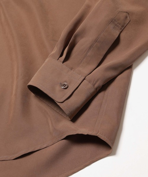 MR.OLIVE(ミスターオリーブ)の「T/R POWDER CLOTH / REGULAR COLLAR SHIRT /M261113(シャツ/ブラウス・メンズ・ブラック/キャメル・SMALL/MEDIUM/LARGE)」の12枚目の写真