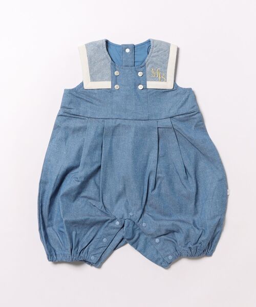 maarook(マルーク)の「ネップデニムbabyロンパース(ロンパース・キッズ・ブルー・70cm/80cm)」の10枚目の写真
