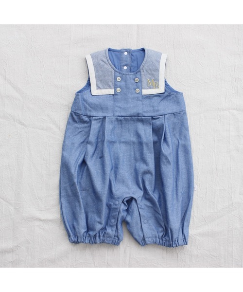 maarook(マルーク)の「ネップデニムbabyロンパース(ロンパース・キッズ・ブルー・70cm/80cm)」の5枚目の写真