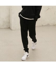 Terry Bending Zogger Pants _Black