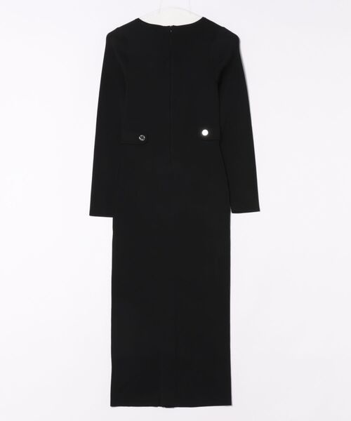 MICHAEL KORS（マイケルコース）の「ソリッド スナップ ロングスリーブ ミディ ドレス（ワンピース・レディース・ブラック・L/M/S/XS/XL）」の2枚目の写真