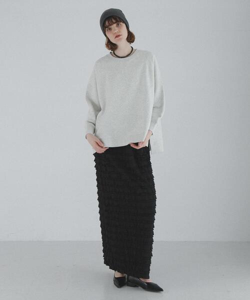 URBAN RESEARCH Sonny Label（アーバンリサーチサニーレーベル）の「裏毛ラグランワイドスウェットプルオーバー（スウェット・レディース・ピンク/チャコールグレー/オートミール・FREE）」の8枚目の写真