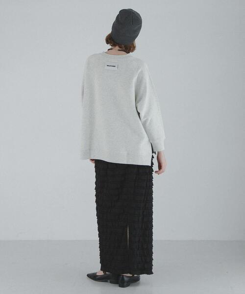 URBAN RESEARCH Sonny Label（アーバンリサーチサニーレーベル）の「裏毛ラグランワイドスウェットプルオーバー（スウェット・レディース・ピンク/チャコールグレー/オートミール・FREE）」の10枚目の写真