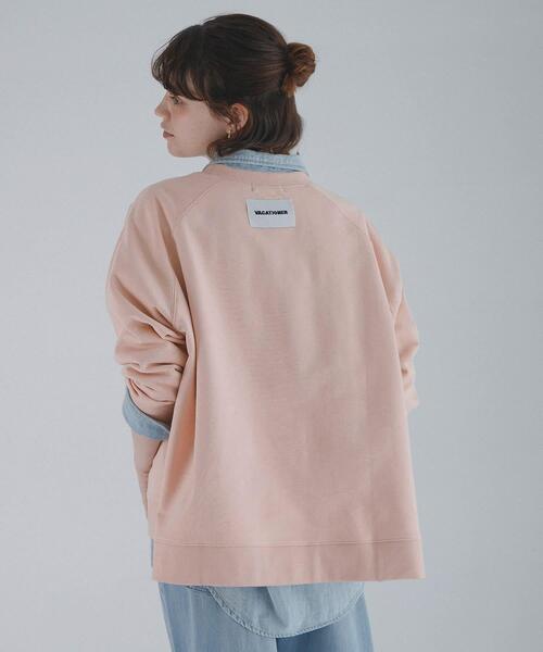 URBAN RESEARCH Sonny Label（アーバンリサーチサニーレーベル）の「裏毛ラグランワイドスウェットプルオーバー（スウェット・レディース・ピンク/チャコールグレー/オートミール・FREE）」の16枚目の写真