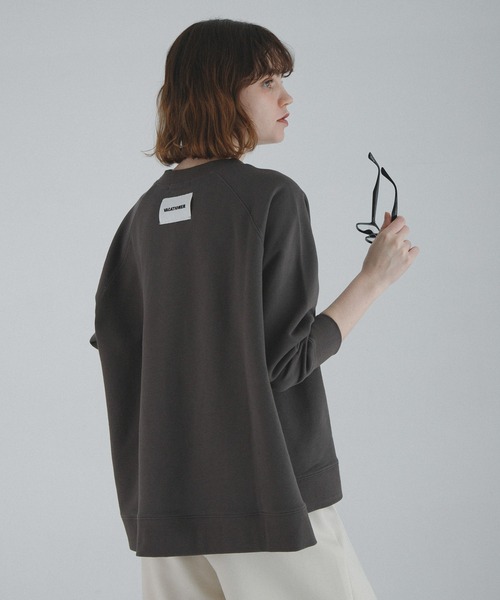 URBAN RESEARCH Sonny Label（アーバンリサーチサニーレーベル）の「裏毛ラグランワイドスウェットプルオーバー（スウェット・レディース・ピンク/チャコールグレー/オートミール・FREE）」の9枚目の写真