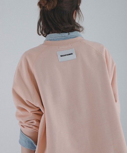 URBAN RESEARCH Sonny Label（アーバンリサーチサニーレーベル）の「裏毛ラグランワイドスウェットプルオーバー（スウェット・レディース・ピンク/チャコールグレー/オートミール・FREE）」の13枚目の写真