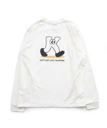 KITRAVEL（キートラベル）の「ウォーキングKグラフィックTシャツ（ホワイト）（Tシャツ/カットソー）」