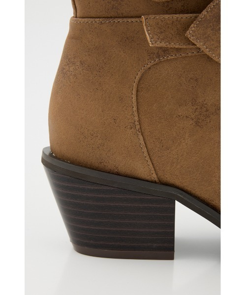 LAGUA GEM(ラグアジェム)の「BELTED MIDDLE ブーツ(ブーツ・レディース・ベージュ/ブラック・SMALL/MEDIUM/LARGE)」の12枚目の写真