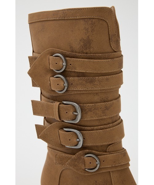 LAGUA GEM(ラグアジェム)の「BELTED MIDDLE ブーツ(ブーツ・レディース・ベージュ/ブラック・SMALL/MEDIUM/LARGE)」の13枚目の写真