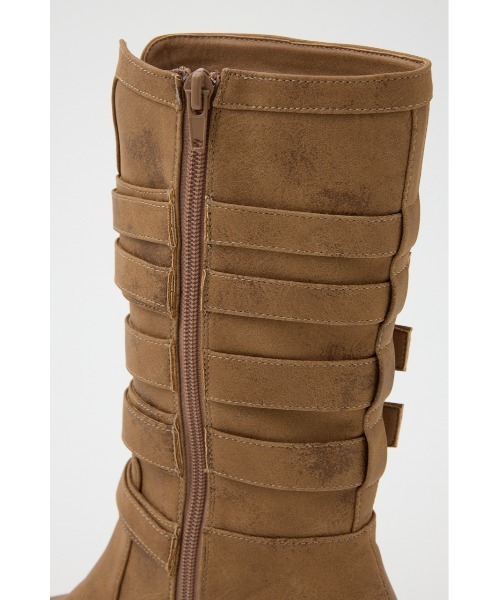 LAGUA GEM(ラグアジェム)の「BELTED MIDDLE ブーツ(ブーツ・レディース・ベージュ/ブラック・SMALL/MEDIUM/LARGE)」の16枚目の写真