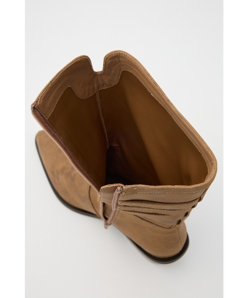 LAGUA GEM(ラグアジェム)の「BELTED MIDDLE ブーツ(ブーツ・レディース・ベージュ/ブラック・SMALL/MEDIUM/LARGE)」の17枚目の写真