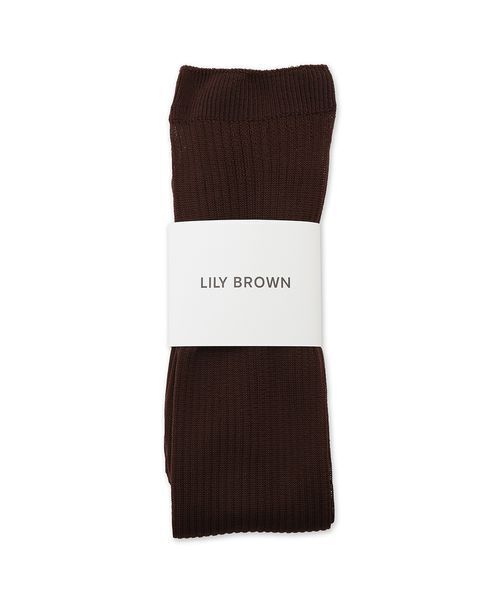 LILY BROWN（リリーブラウン）の「シアーリブハイソックス（ソックス/靴下・レディース・ライトブルー/イエロー/ブラウン・F）」の16枚目の写真