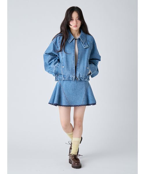 LILY BROWN（リリーブラウン）の「シアーリブハイソックス（ソックス/靴下・レディース・ライトブルー/イエロー/ブラウン・F）」の18枚目の写真