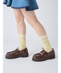 LILY BROWN | シアーリブハイソックス(ソックス/靴下)