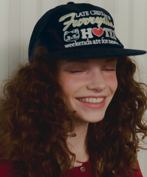 RONRON(ロンロン)の「FURRYDISE BALL CAP NAVY(キャップ・レディース・その他・FREE)」の1枚目の写真