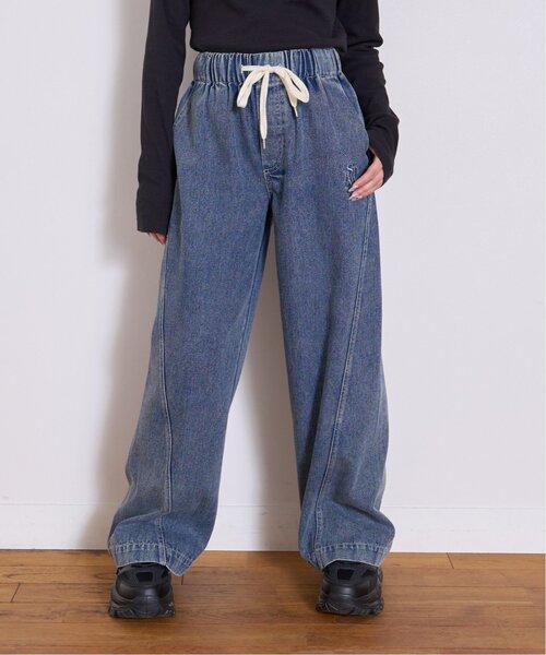 LOVETOXIC（ラブトキシック）の「サマ見えイージープルオンパンツ（デニムパンツ・キッズ・グレー/ブルー/ネイビー・130cm/S:140cm/M:150cm/L:160cm）」の4枚目の写真