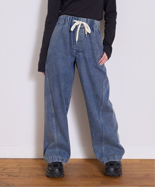 LOVETOXIC（ラブトキシック）の「サマ見えイージープルオンパンツ（デニムパンツ・キッズ・グレー/ブルー/ネイビー・130cm/S:140cm/M:150cm/L:160cm）」の5枚目の写真