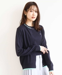 MK MICHEL KLEIN（エムケーミッシェルクラン）の「配色デザインカラーニットアンサンブル 洗える（アンサンブル）」