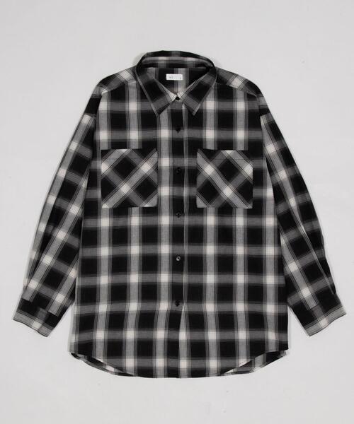 WEGO（ウィゴー）の「WEGO/【26年春新作】2WAYオフショルシャツ（シャツ/ブラウス・レディース・ブラック/ネイビー・FREE）」の4枚目の写真