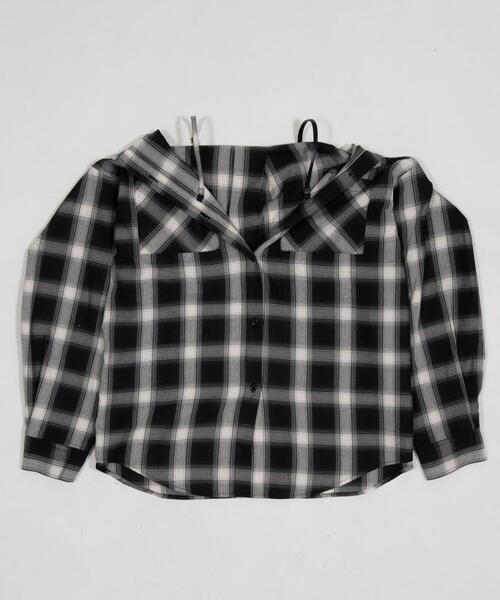 WEGO（ウィゴー）の「WEGO/【26年春新作】2WAYオフショルシャツ（シャツ/ブラウス・レディース・ブラック/ネイビー・FREE）」の11枚目の写真