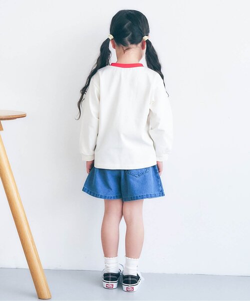 apres les cours（アプレレクール）の「バラエティかぎ針モチーフTシャツ_ジュニア対応（Tシャツ/カットソー・キッズ・ラベンダー/ミント/イエロー/アイボリー・80/90/100/110/120/130/140）」の6枚目の写真