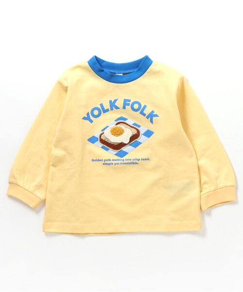 apres les cours（アプレレクール）の「バラエティかぎ針モチーフTシャツ_ジュニア対応（Tシャツ/カットソー・キッズ・ラベンダー/ミント/イエロー/アイボリー・80/90/100/110/120/130/140）」の17枚目の写真