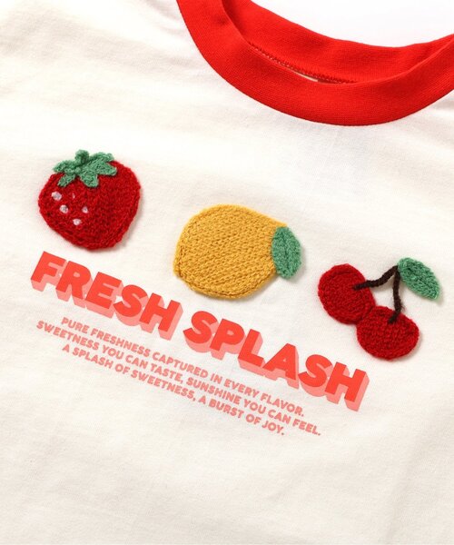 apres les cours（アプレレクール）の「バラエティかぎ針モチーフTシャツ_ジュニア対応（Tシャツ/カットソー・キッズ・ラベンダー/ミント/イエロー/アイボリー・80/90/100/110/120/130/140）」の19枚目の写真