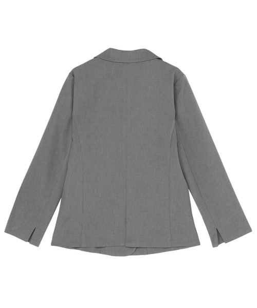 TOKYO SHIRTS（トウキョウシャツ）の「ダブルテーラード ジャケット セットアップ可能（テーラードジャケット・レディース・グレー/ネイビー・L/M）」の4枚目の写真