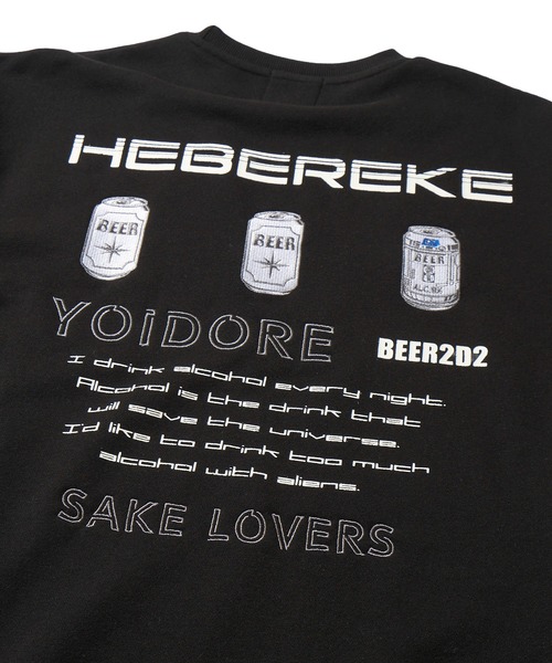 ADPOSION(アドポーション)の「【YOIDORE】ビールウォーズ フロント&バック刺繍MIX クルーネックスウェットプルオーバー(スウェット・メンズ・ブラック/ネイビー/ホワイト・MEDIUM/LARGE/X-LARGE)」の12枚目の写真