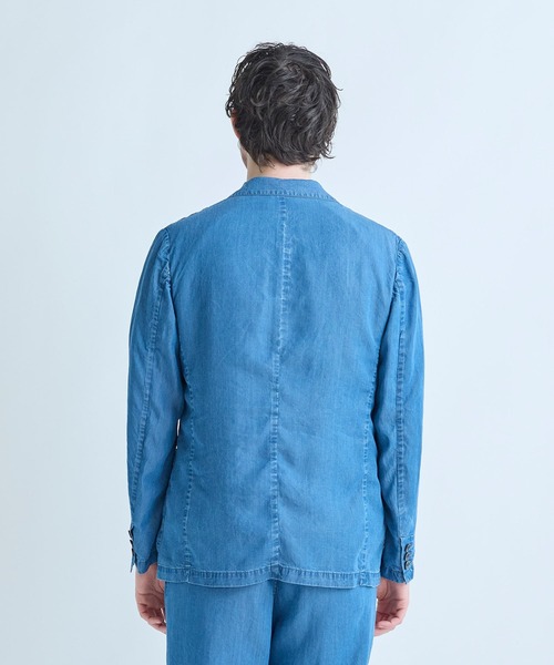 MEN'S BIGI(メンズビギ)の「テンセルダンガリーテーラードジャケット(テーラードジャケット・メンズ・ブラック/ブルー・04/03/02)」の5枚目の写真
